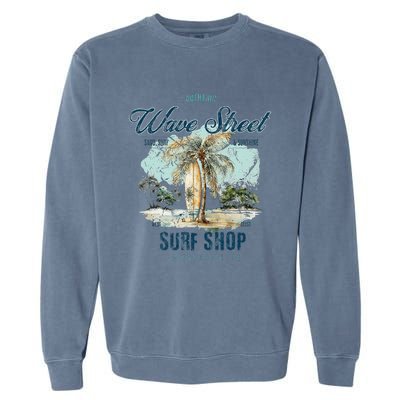 Wave Street Surf Shop Authentic Garment-Dyed Sweatshirt