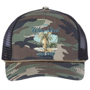 Wave Street Surf Shop Authentic Retro Rope Trucker Hat Cap