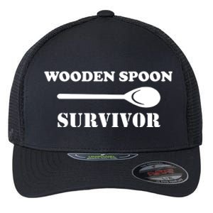 Wooden Spoon Survivor Funny Flexfit Unipanel Trucker Cap