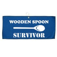 Wooden Spoon Survivor Funny Large Microfiber Waffle Golf Towel