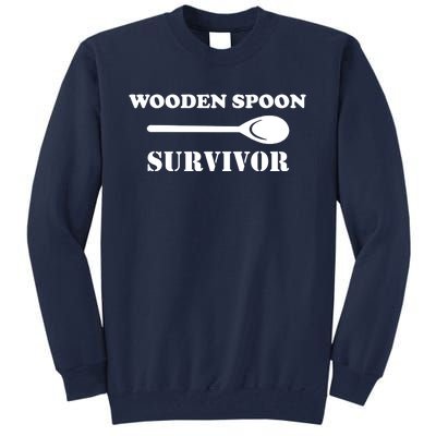 Wooden Spoon Survivor Funny Tall Sweatshirt