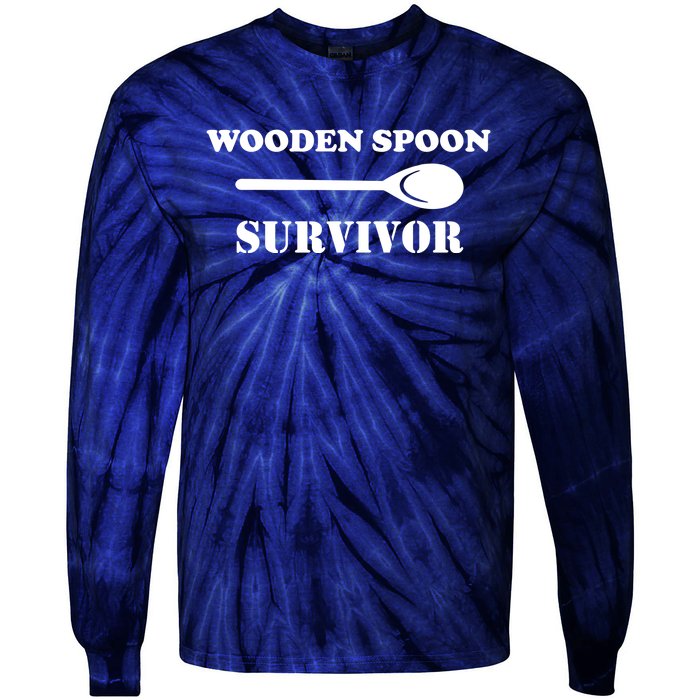 Wooden Spoon Survivor Funny Tie-Dye Long Sleeve Shirt