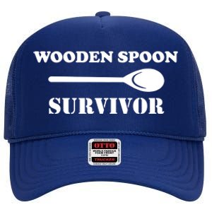 Wooden Spoon Survivor Funny High Crown Mesh Back Trucker Hat