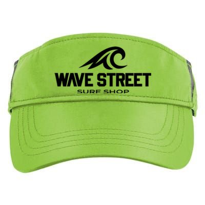 Wave Street Surf Vintage Beach Logo Adult Drive Performance Visor