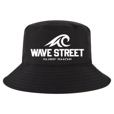 Wave Street Surf Vintage Beach Logo Cool Comfort Performance Bucket Hat