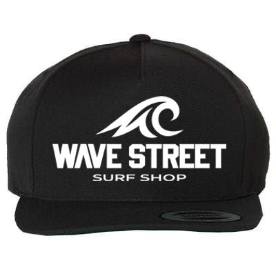 Wave Street Surf Vintage Beach Logo Wool Snapback Cap