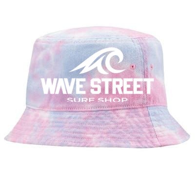 Wave Street Surf Vintage Beach Logo Tie-Dyed Bucket Hat