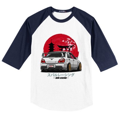 Wrx Sti Subie Cars Impreza Jdm Sport Baseball Sleeve Shirt