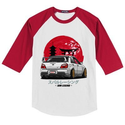 Wrx Sti Subie Cars Impreza Jdm Sport Kids Colorblock Raglan Jersey