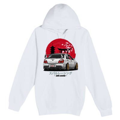 Wrx Sti Subie Cars Impreza Jdm Sport Premium Pullover Hoodie