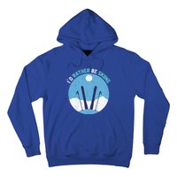 Winter Sport Skiing Lover Ski Instructor Funny Skier Ski Gift Hoodie