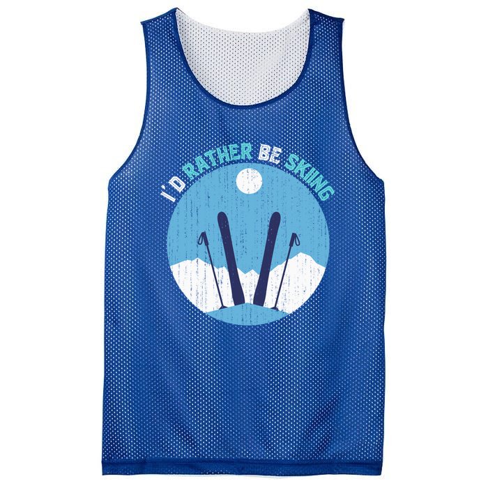 Winter Sport Skiing Lover Ski Instructor Funny Skier Ski Gift Mesh Reversible Basketball Jersey Tank