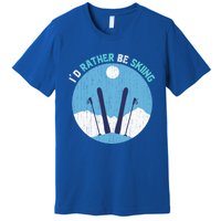 Winter Sport Skiing Lover Ski Instructor Funny Skier Ski Gift Premium T-Shirt