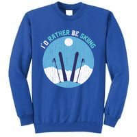 Winter Sport Skiing Lover Ski Instructor Funny Skier Ski Gift Tall Sweatshirt