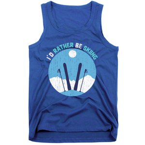 Winter Sport Skiing Lover Ski Instructor Funny Skier Ski Gift Tank Top