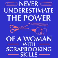 Woman Scrapbooking Skills Scrapbook Scrapbooker Crops Swaps Cute Gift 16 in Basic Backpack