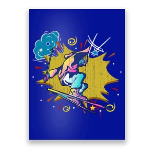 Winter Sports Ski Instructor Skier Skiing Lover Ski Funny Gift Poster