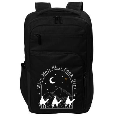 Wise Still Seek Him Christian Christmas Jesus Design Impact Tech Backpack