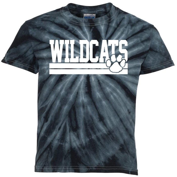 Wildcats School Spirit Kids Tie-Dye T-Shirt