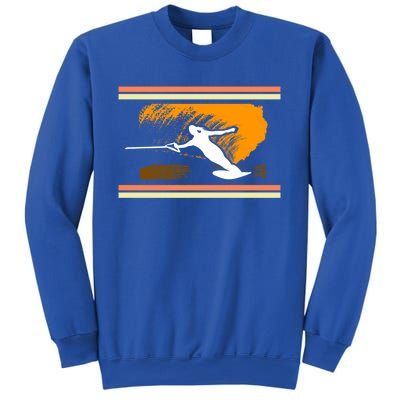 Water Skiing Ski Lover Retro Extreme Sports Beach Athletes Gift Sweatshirt