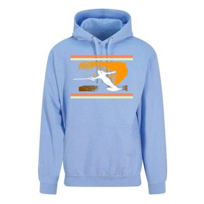 Water Skiing Ski Lover Retro Extreme Sports Beach Athletes Gift Unisex Surf Hoodie