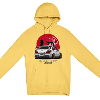 Wrx Sti Subie Cars Impreza Jdm Sport Premium Pullover Hoodie