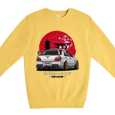 Wrx Sti Subie Cars Impreza Jdm Sport Premium Crewneck Sweatshirt