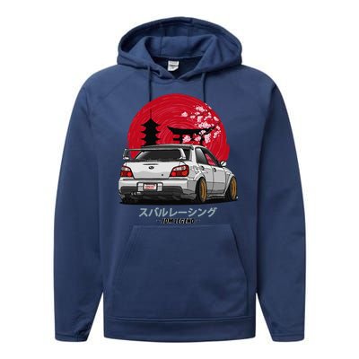 Wrx Sti Subie Cars Impreza Jdm Sport Performance Fleece Hoodie