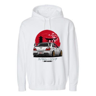 Wrx Sti Subie Cars Impreza Jdm Sport Garment-Dyed Fleece Hoodie