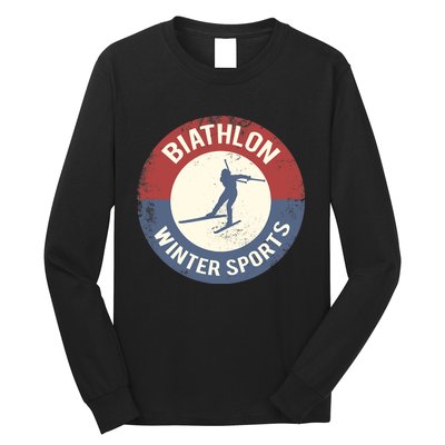 Winter Sports Ski Biathlon Long Sleeve Shirt