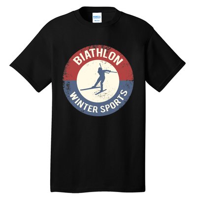 Winter Sports Ski Biathlon Tall T-Shirt