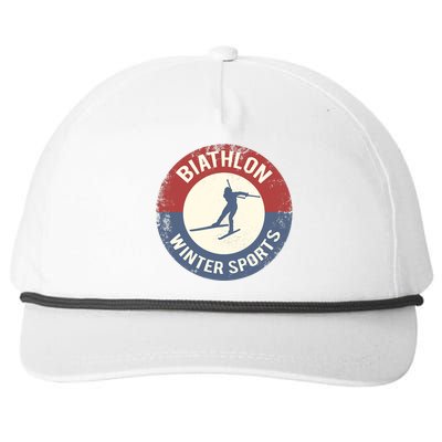 Winter Sports Ski Biathlon Snapback Five-Panel Rope Hat