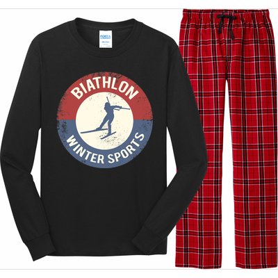 Winter Sports Ski Biathlon Long Sleeve Pajama Set