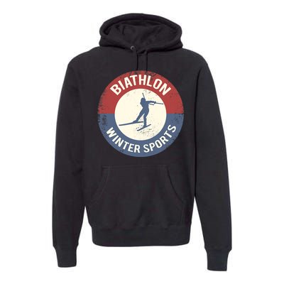 Winter Sports Ski Biathlon Premium Hoodie