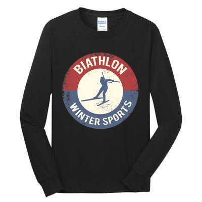 Winter Sports Ski Biathlon Tall Long Sleeve T-Shirt