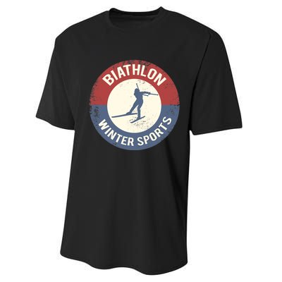 Winter Sports Ski Biathlon Performance Sprint T-Shirt