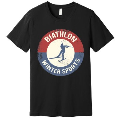 Winter Sports Ski Biathlon Premium T-Shirt