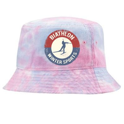 Winter Sports Ski Biathlon Tie-Dyed Bucket Hat