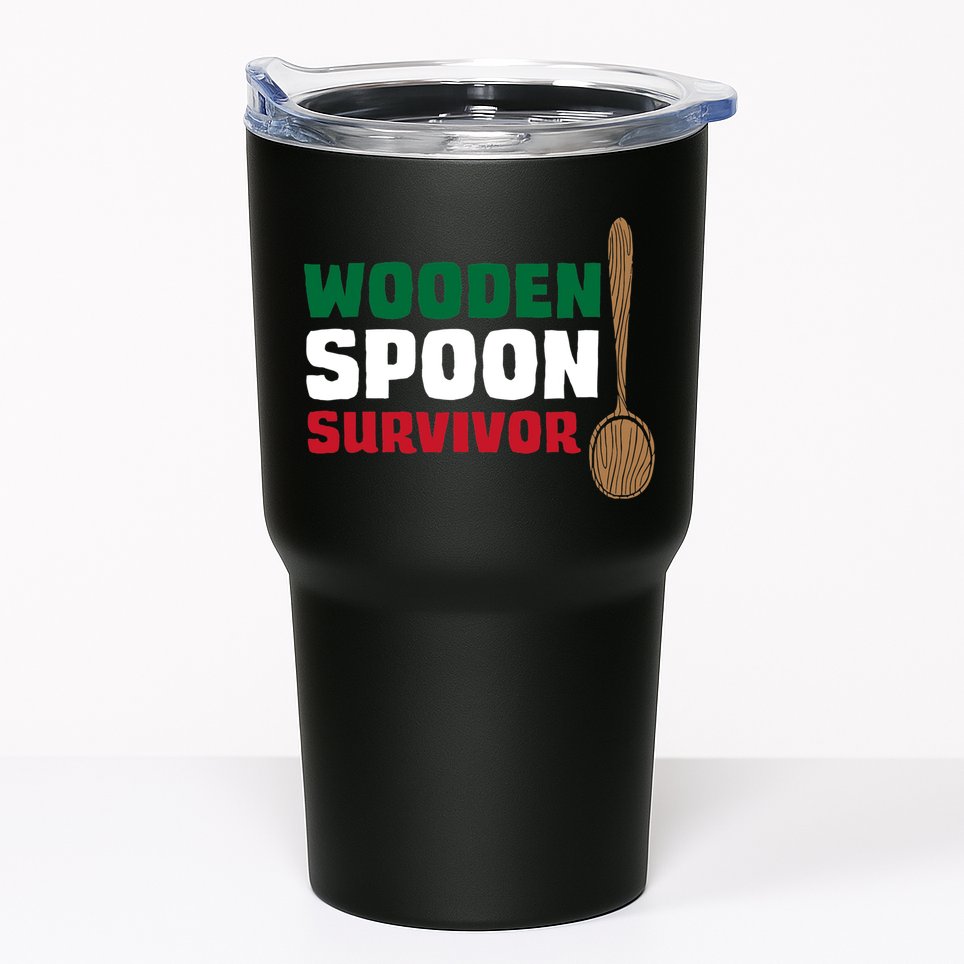 Wooden Spoon Survivor Italian Flag Tumbler