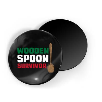 Wooden Spoon Survivor Italian Flag Magnet