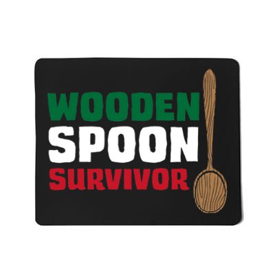 Wooden Spoon Survivor Italian Flag Mousepad