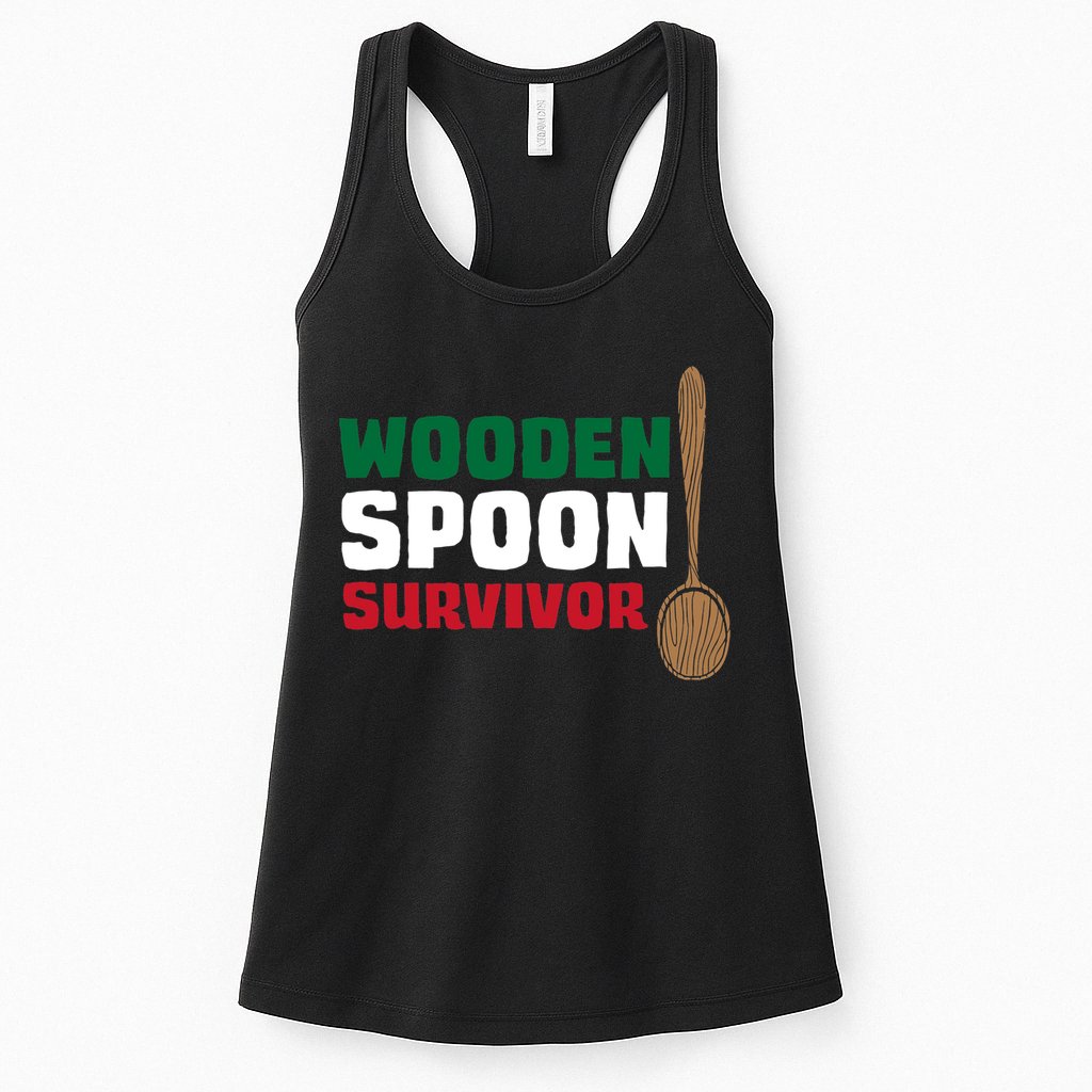 Wooden Spoon Survivor Italian Flag Womens Tank Top