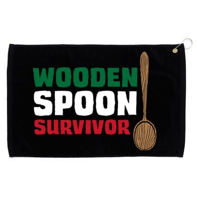 Wooden Spoon Survivor Italian Flag Grommeted Golf Towel