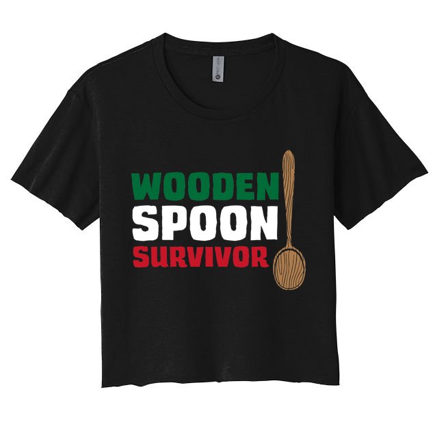 Wooden Spoon Survivor Italian Flag Crop Top