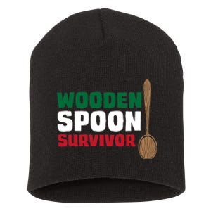 Wooden Spoon Survivor Italian Flag Short Acrylic Beanie