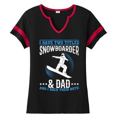 Winter Sports Snowboarding Dad I Freestyle Snowboarder Daddy Cool Gift Ladies Halftime Notch Neck Tee