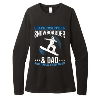 Winter Sports Snowboarding Dad I Freestyle Snowboarder Daddy Cool Gift Womens CVC Long Sleeve Shirt