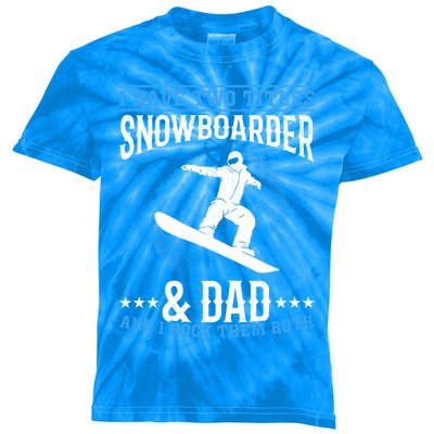 Winter Sports Snowboarding Dad I Freestyle Snowboarder Daddy Cool Gift Kids Tie-Dye T-Shirt