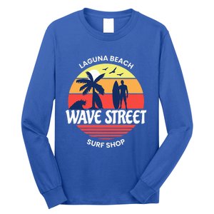 Wave Street Surf Shop Sunrise Logo  Long Sleeve Shirt