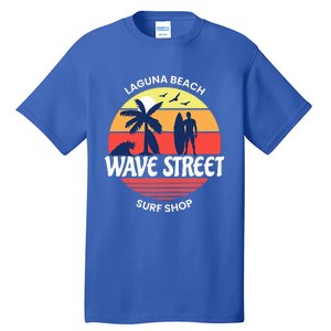 Wave Street Surf Shop Sunrise Logo  Tall T-Shirt